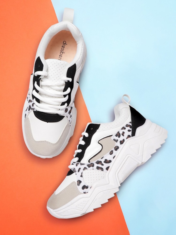 Dressberry DressBerry Women White Black Animal Print Sneakers Sneakers For Women Buy Dressberry DressBerry Women White Black Animal Print Sneakers Sneakers For Women Online at Best Price Shop Online f...