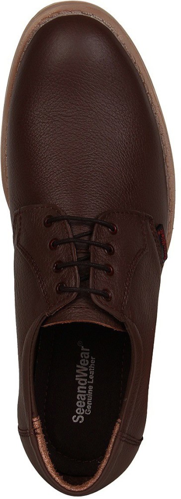 SeeandWear Ruff Leather Lace Up Shoes For Men