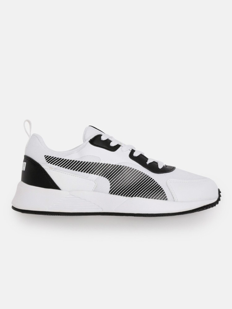 Mens black and store white puma shoes