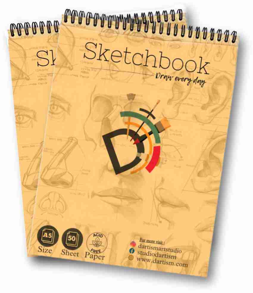 D'ARTISM ART STUDIO SKETCH BOOK A5 Sketch Pad Price in India - Buy D'ARTISM  ART STUDIO SKETCH BOOK A5 Sketch Pad online at
