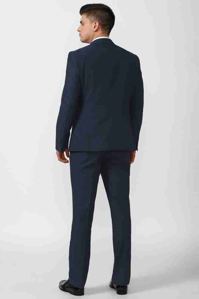 VAN HEUSEN 3 pcs coat pant Solid Men Suit Buy VAN HEUSEN 3 pcs