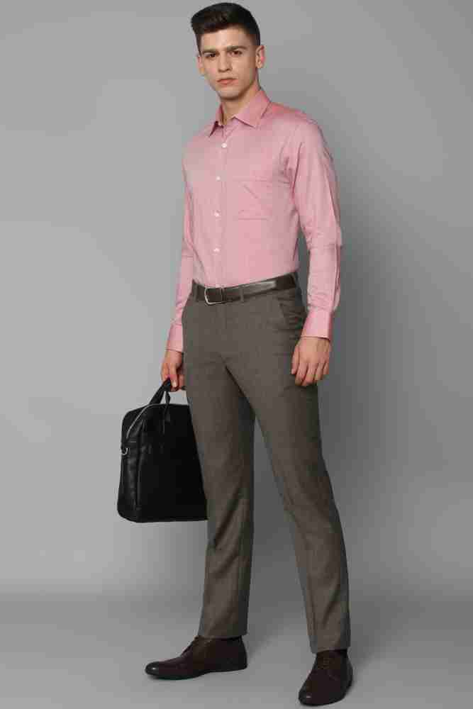 Buy Louis Philippe Men Slim Fit Brown Check Fromal Trousers Online - Lulu  Hypermarket India