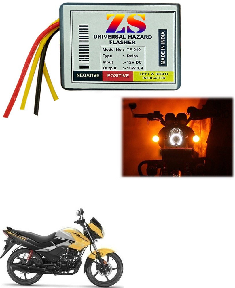 Znee Smart Front Rear Flasher Indicator Light for Hero Universal