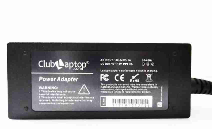 Clublaptop Asus EEE PC 904 904HA 904HA XP 12v 3A (4.8 x 1.7mm) 36