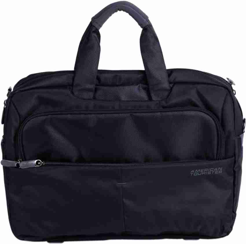 American tourister leather laptop bag hotsell