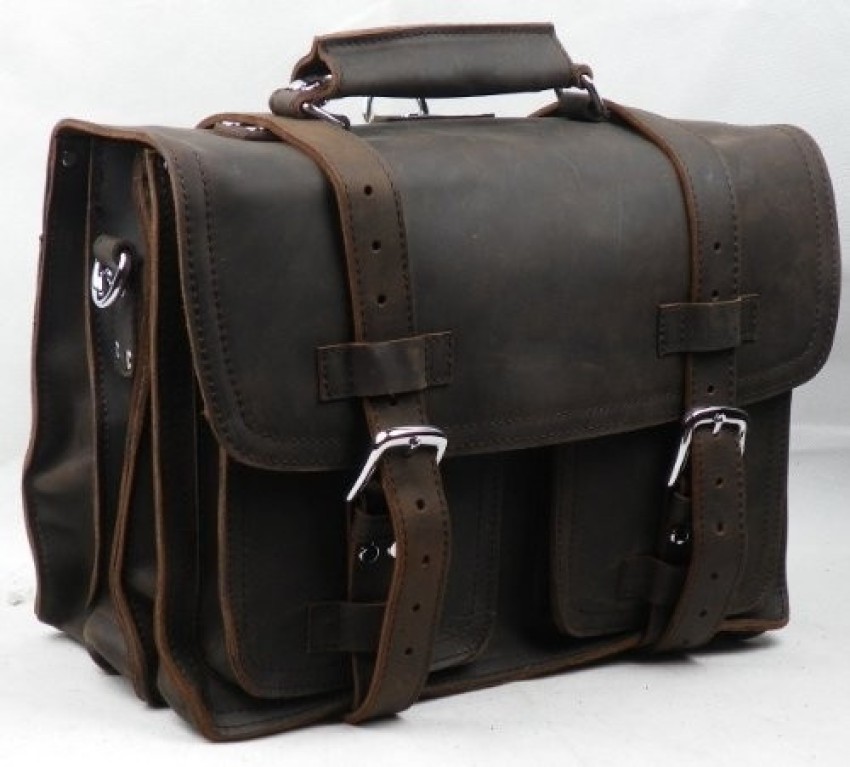 Vagabond Traveler 16 inch Laptop Messenger Bag Dark Brown75297