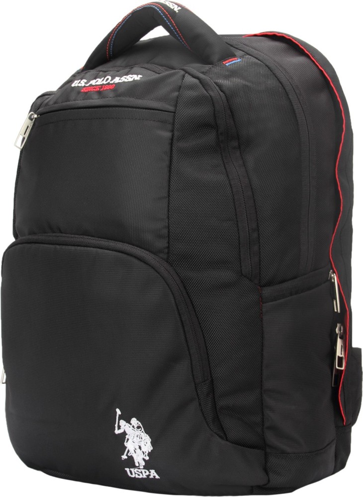 U.S. POLO ASSN. 15 inch Laptop Backpack BLACK Price in India Flipkart