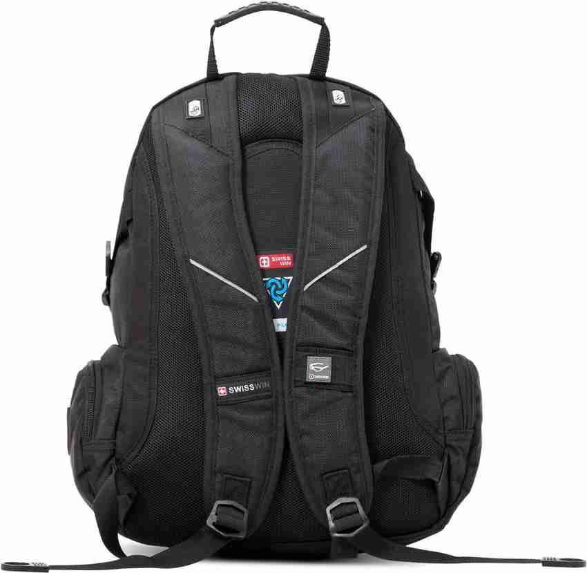 Swisswin 15 inch Laptop Backpack Black Price in India Flipkart