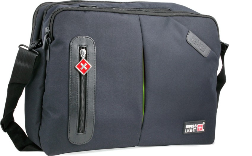 Swiss Light 15 inch Laptop Messenger Bag Black Price in India Flipkart