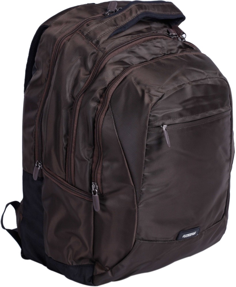 AMERICAN TOURISTER 87Z 0 13 008 15.6 L Laptop Backpack Tobacco Price in India Flipkart