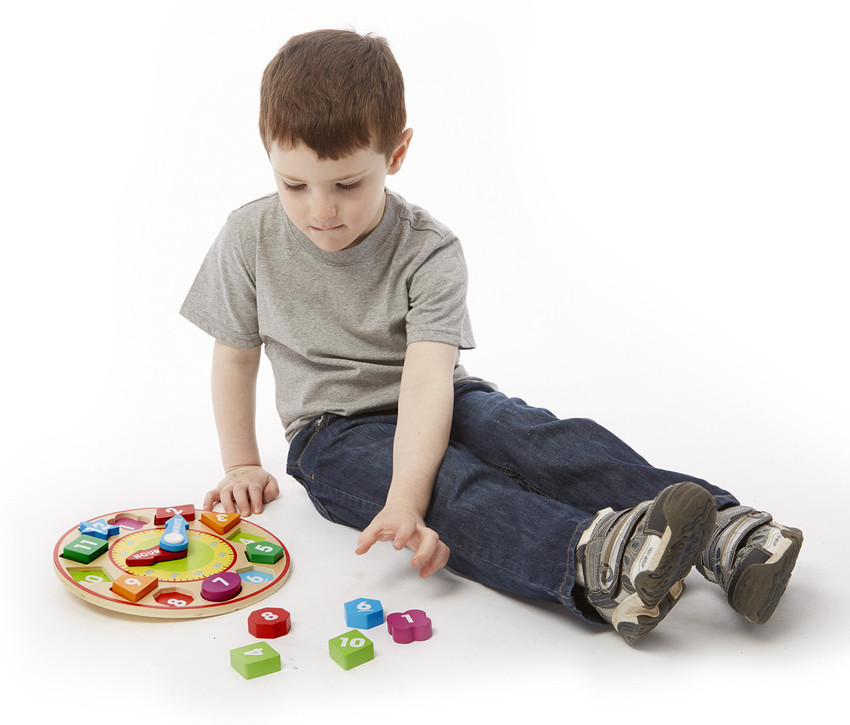 Melissa & doug 2025 shape sorting clock