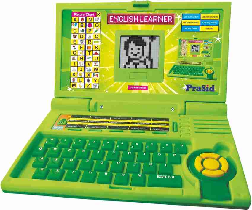 Prasid English Learner Laptop for Kids 20 Activities Price in