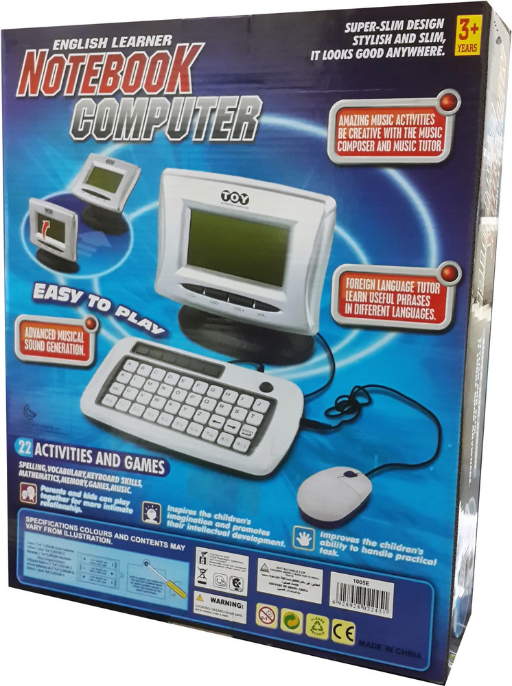 ShopMeFast Kids English Learner Notebook Computer With 22