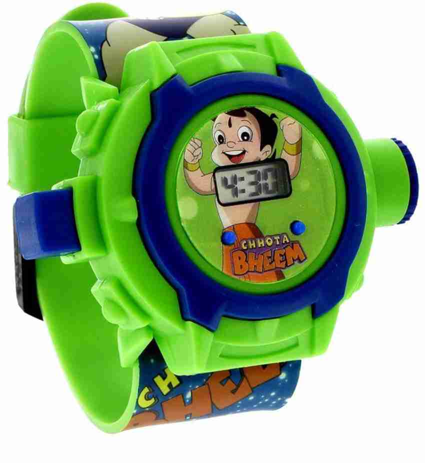 Vente Chota Bheem Projector Digital Watch With 24 Images for Kids