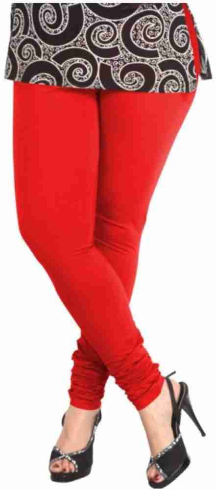 Buy Red & Beige Leggings for Women by BUYNEWTREND Online