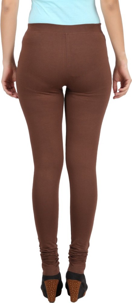 Buy TWIN BIRDS Brown Cotton Full Length Leggings for Women Online @ Tata  CLiQ