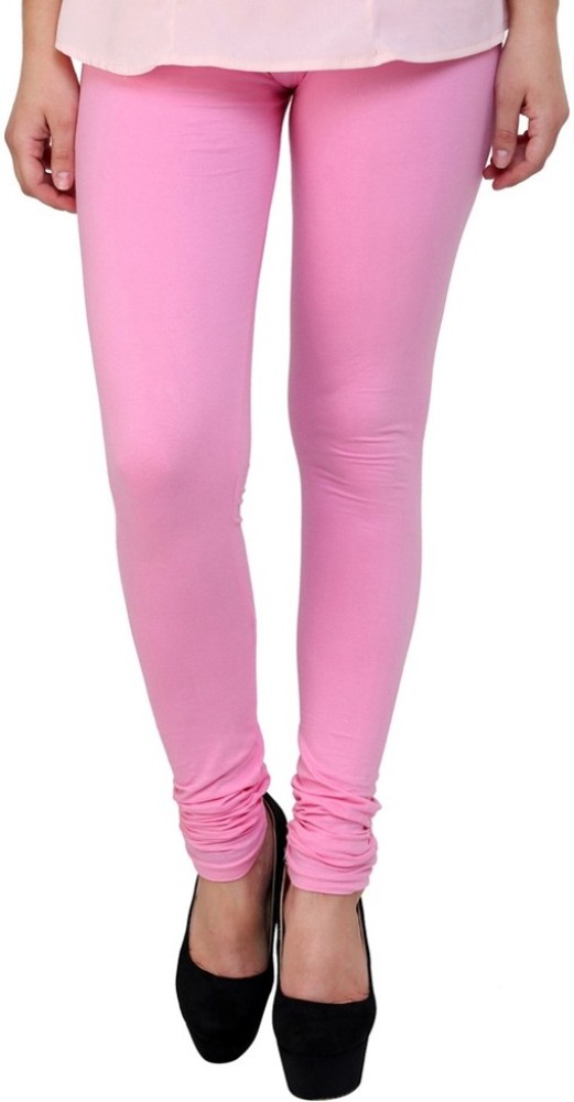 Buy online Combo Pack Of Lemon Yellow And Baby Pink Leggings from
