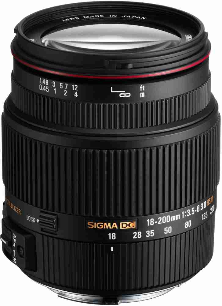 SIGMA 18 - 200 mm F3.5-6.3 II DC (OS) HSM for Canon Digital SLR