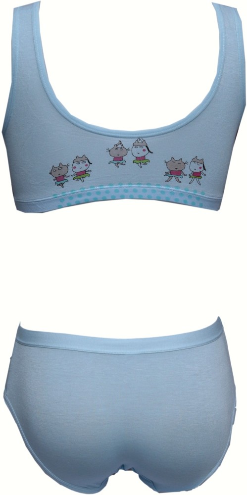 Bulk Buy China Wholesale Cartoon Girl's Printed Bra Panty Set 1