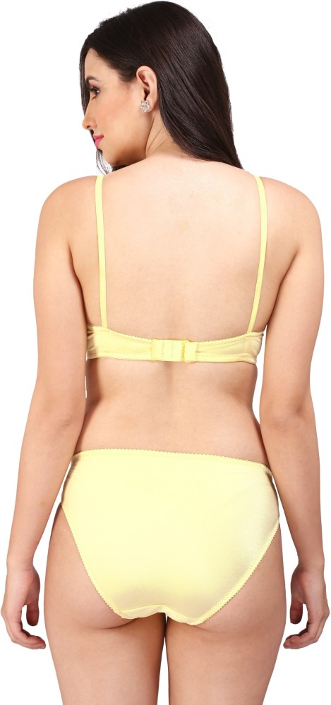 BRALUX Lingerie Set - Buy Yellow BRALUX Lingerie Set Online at Best Prices  in India