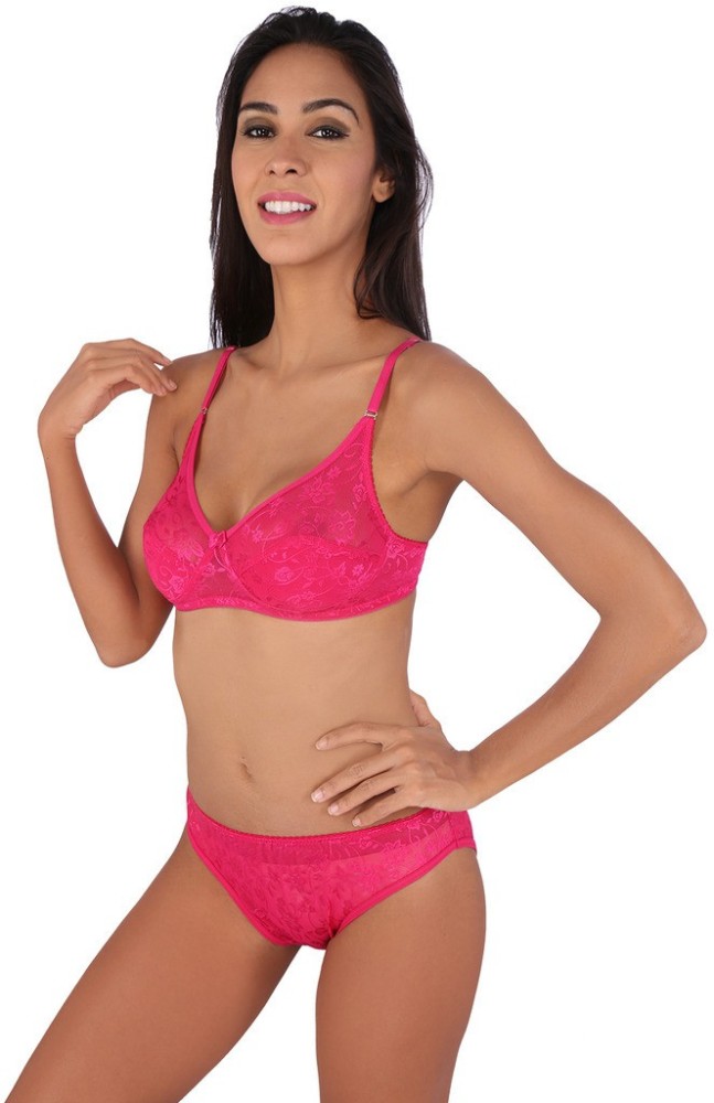 Buy Bralux Women Pink Lingerie Set - Lingerie Set for Women 2290363