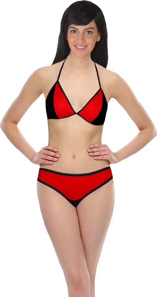Buy Red, Black Selfcare Lingerie Set Online at Best Prices in India