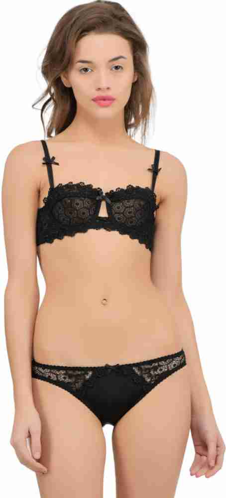 AMNOR Lingerie Set - Buy Black AMNOR Lingerie Set Online at Best Prices in  India