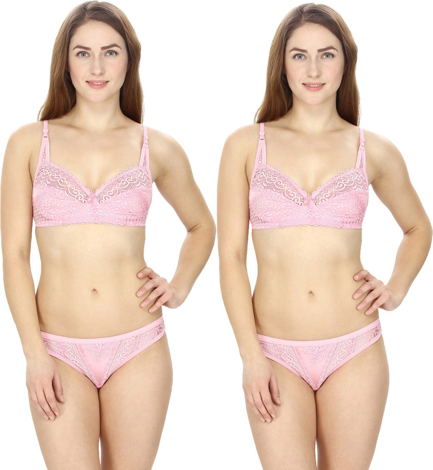 Buy R.S. Care Girl Women Non Padded Bra Size 30-Baby Pink,Set of 2 New  FashionM112 at