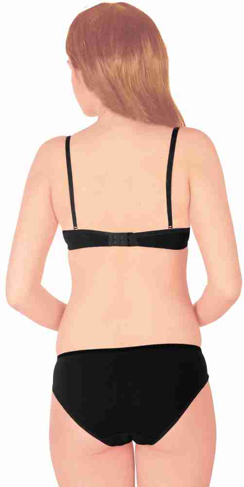 Buy Selfcare Solid Thongs T-shirt bra - 2 Lingerie Set Online at Low Prices  in India 
