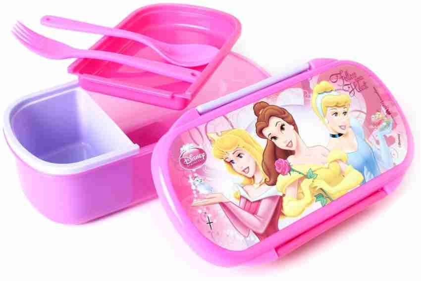 Disney Princess Lunchbox Combo Set - 3 Piece Lunchbox Set - Lunchbox, Water  Bottle and Carabina Light Pink 