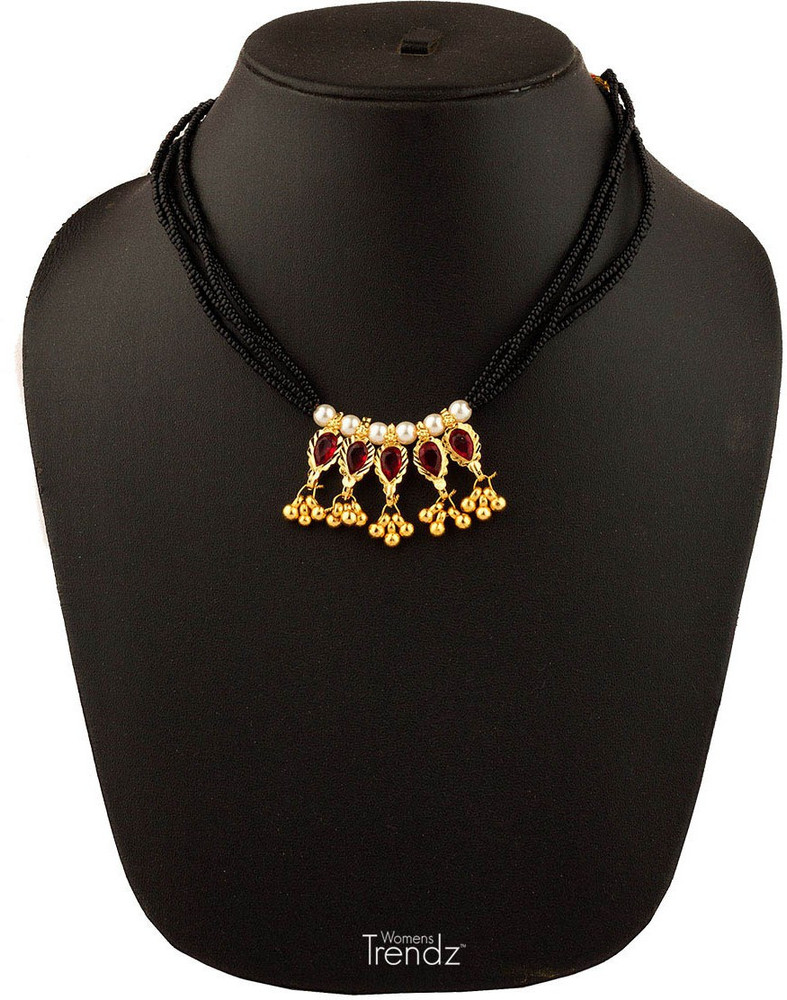 Womens Trendz Moti Panadi 24K Gold Plated Alloy Mangalsutra