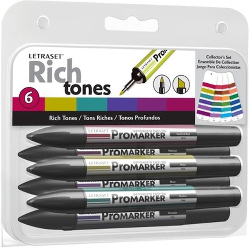 LETRASET ProMarker Dual Tip Nib Sketch Pens with Washable  Ink - Alcohol Based Marker