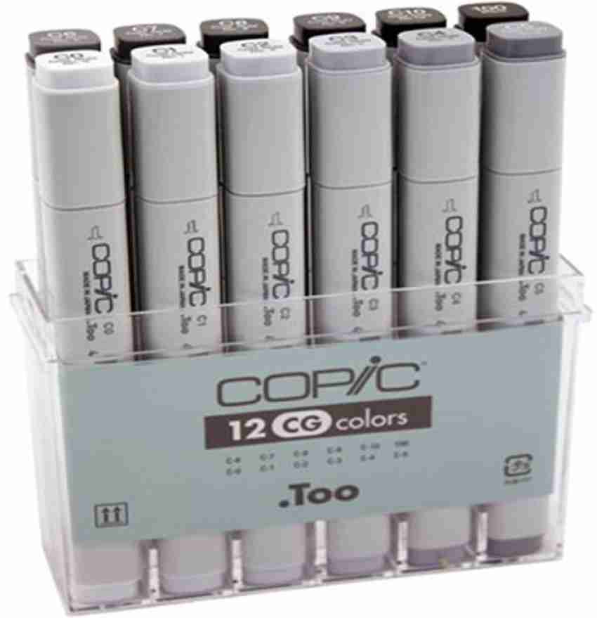 Copic Marker - 12 Cool Gray Set