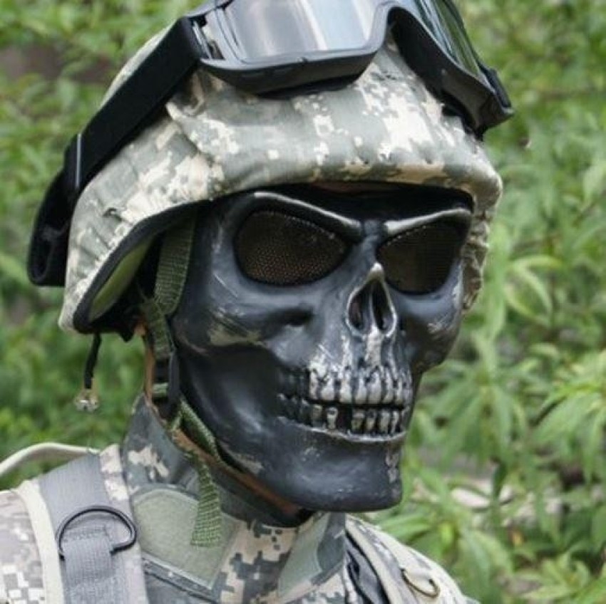 Airsoft Mask Skull Ghost, Skull Mask Cod Ghost, Cod Mw Ghost Costume