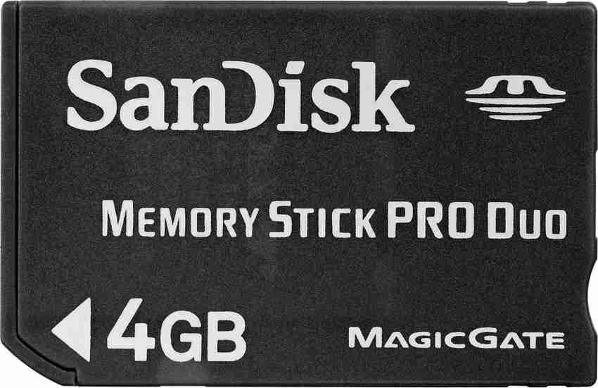SanDisk Pro DUo 4 GB Memory Stick Pro Duo Card Memory Card SanDisk Flipkart