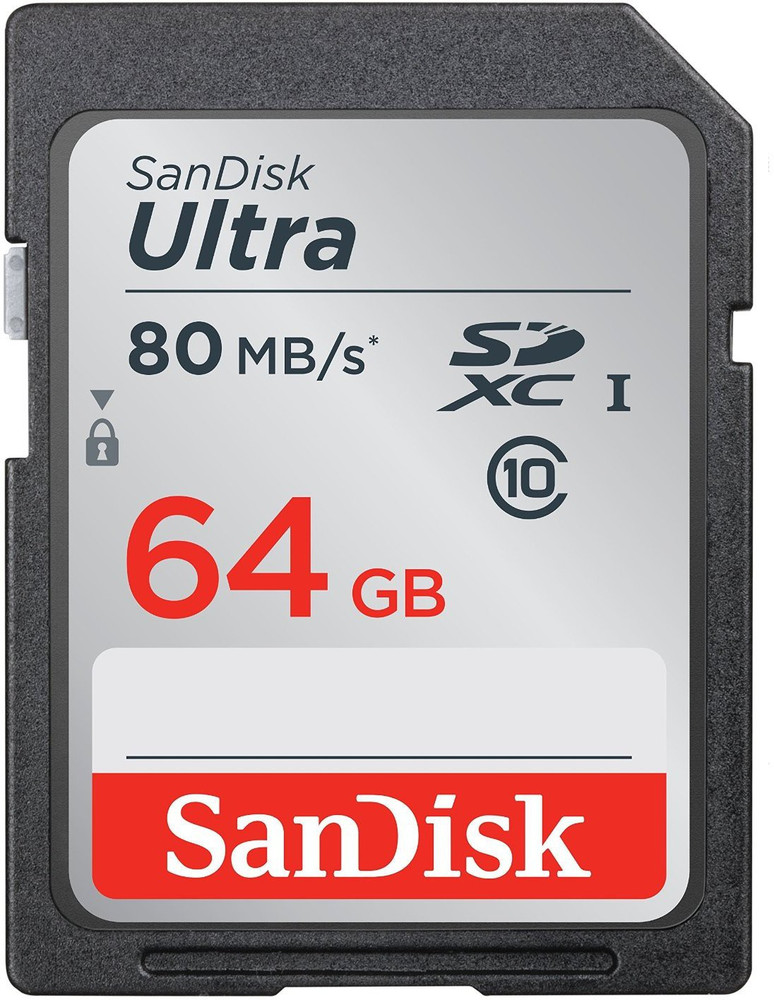 SanDisk Ultra 64 GB Ultra SDHC Class 10 120 MB s Memory Card