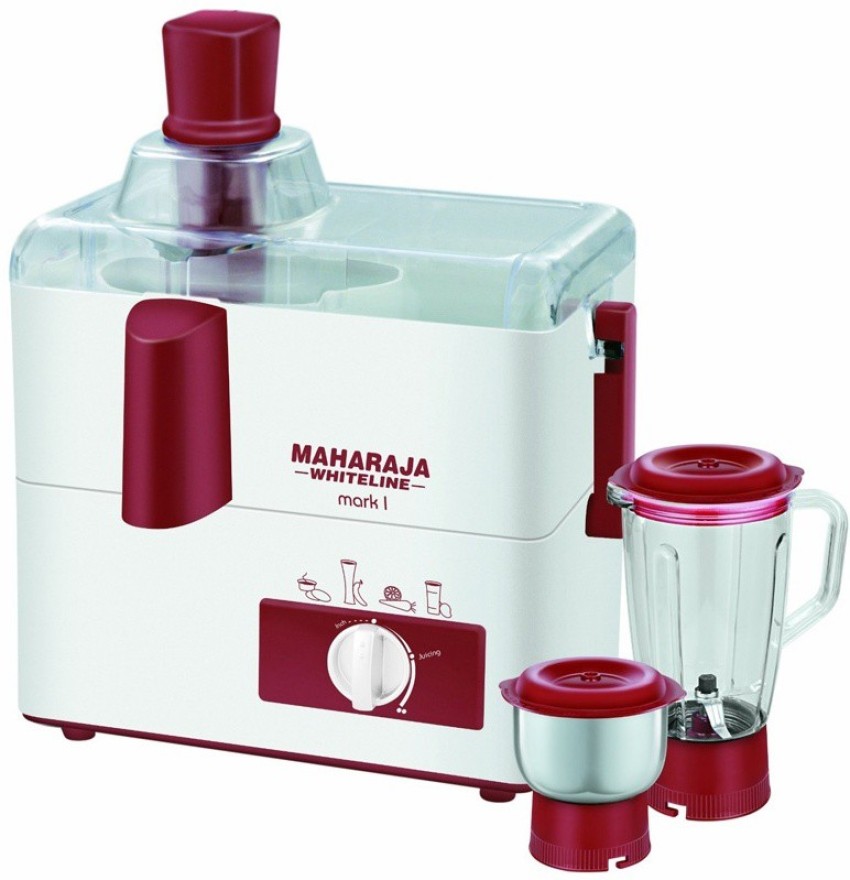 MAHARAJA WHITELINE Mark-1 Happiness JX-100 450 W Juicer Mixer Grinder (3  Jars, Multicolor) Price in India - Buy MAHARAJA WHITELINE Mark-1 Happiness  JX-100 450 W Juicer Mixer Grinder (3 Jars, Multicolor) Online at Flipkart .com