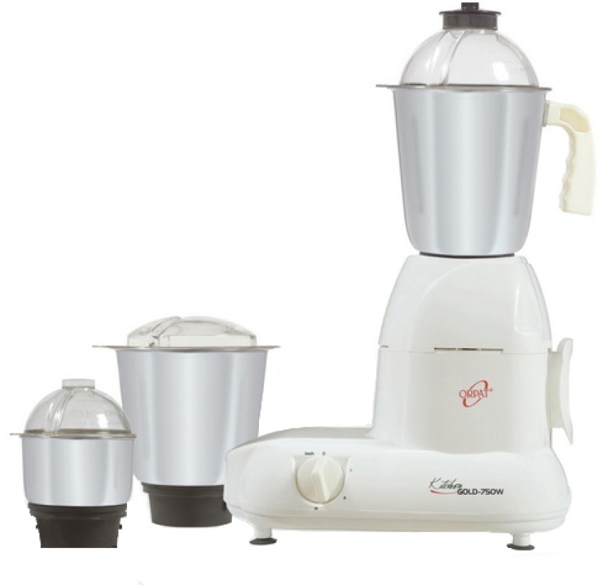 Orpat Kitchen Gold Mixer Grinder 800 Watts (White)