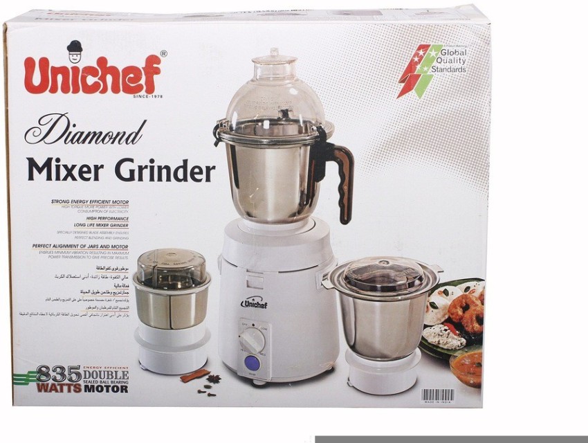 Unichef Mixer Plus Fruit Mixer Plus 835 W Juicer Mixer Grinder (1