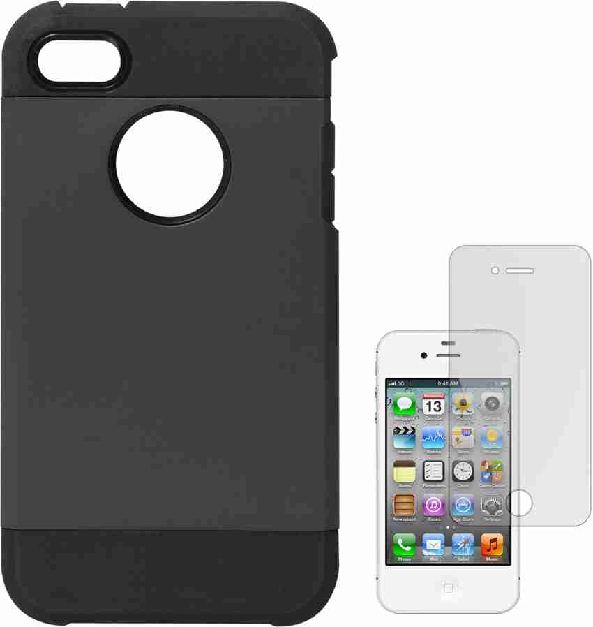Iphone 4s tempered glass black deals