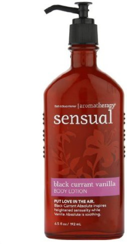 Bath and Body online Works Aromatherapy Sensual Black Currant Vanilla Body Lotion 6.5oz