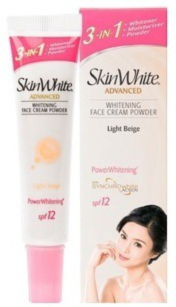 SkinWhite Power Whitening Face Cream Powder Light Beige 3 in 1