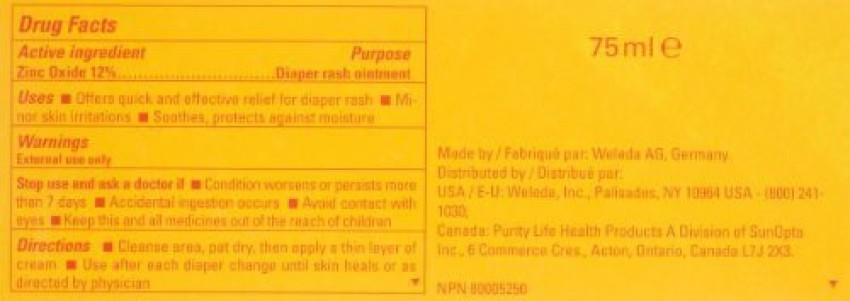 Weleda diaper sales rash cream canada