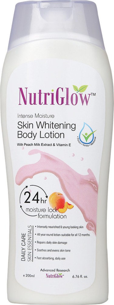 NutriGlow Skin Whitening Body Lotion with Peach Milk Extract