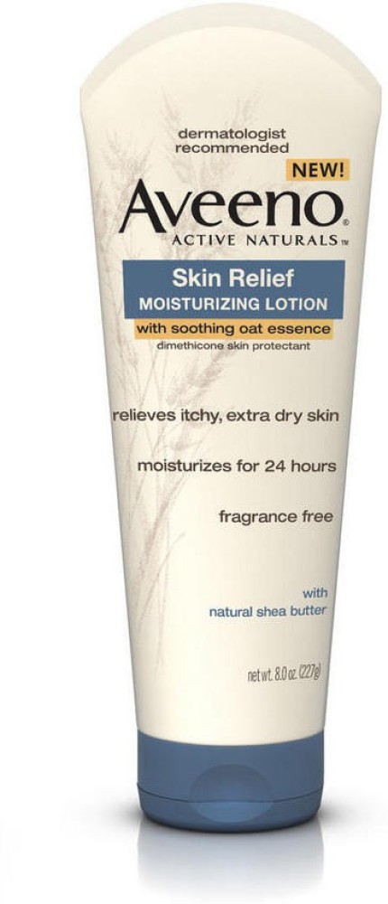 Aveeno Skin Relief Fragrance Free Body Lotion Shea Butter 72-Hour