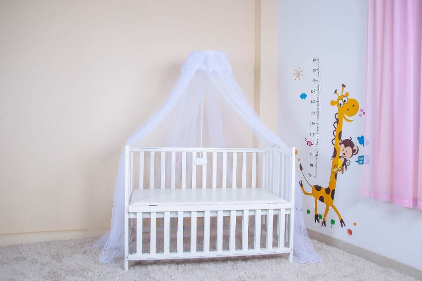 Kiddale Polyester Kids Washable Baby Mosquito Net for Crib Bed