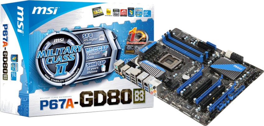 MSI P67A-GD80 (B3) Motherboard - MSI : Flipkart.com