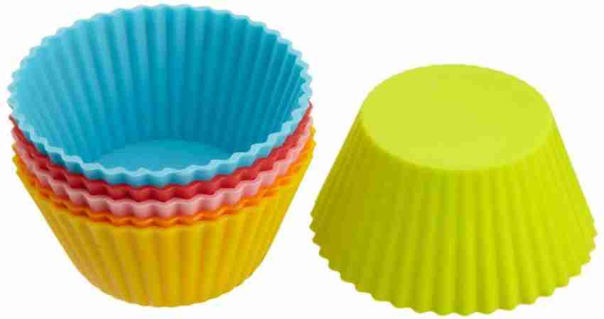 Silicone Cupcake Mould Square 6 Pc