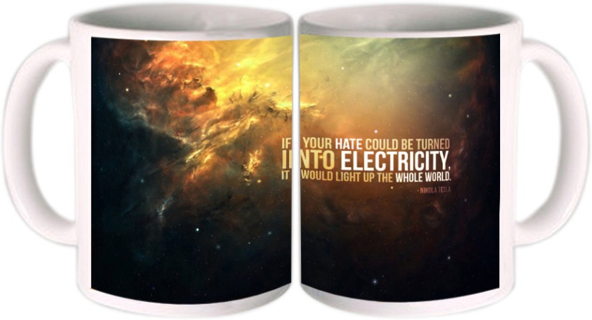 Nikola Tesla & Quote Mug