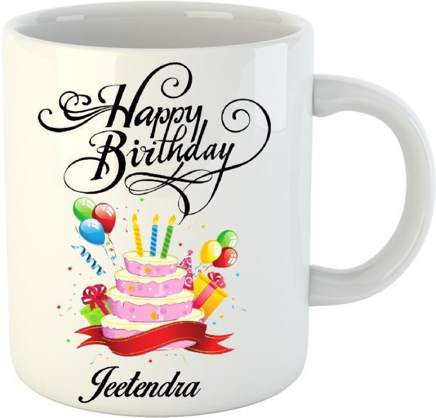 Happy Birthday Jitendra Candle Frog - Greet Name